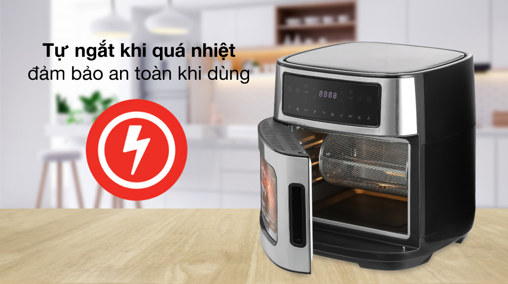 Lò chiên không dầu Kangaroo KG12AF1A 12 lít - Tự ngắt