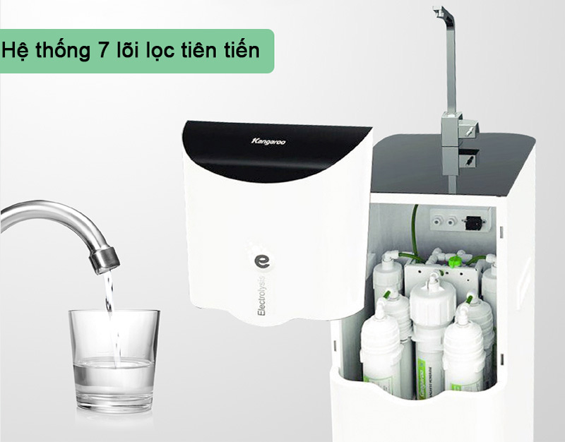 Hệ thống 7 lõi lọc Hydrogen Kangaroo KG100ES