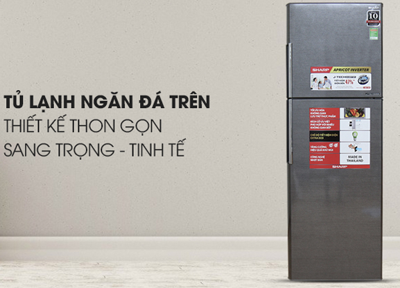 Tủ Lạnh SHARP Inverter 342 Lít SJ-X346E-SL