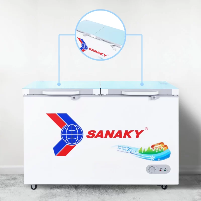 Tủ đông Sanaky VH-2899W2KD,220 lít, 2 ngăn đông