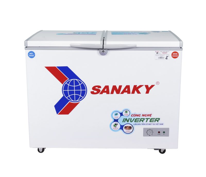 Tủ Đông Inverter Sanaky VH-2599W3 (2 Ngăn Đông, Mát 250L)