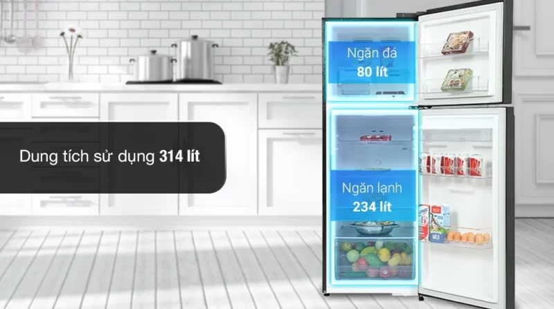 Tủ lạnh LG Inverter 314 lít GN-D312BL (2 cánh)