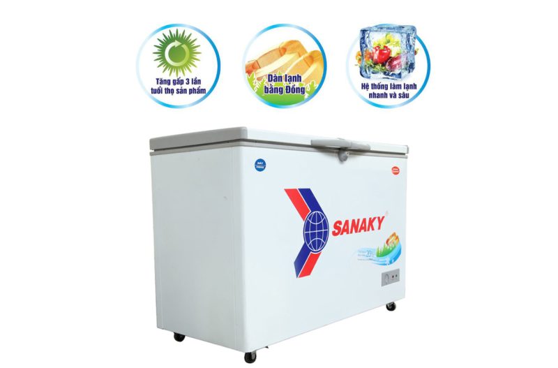 Tủ Đông Mát Dàn Đồng Sanaky VH2899W1, 280 Lít