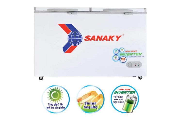 Tủ Đông Inverter Sanaky VH-2599A3, 1 Ngăn Đông 250 Lít