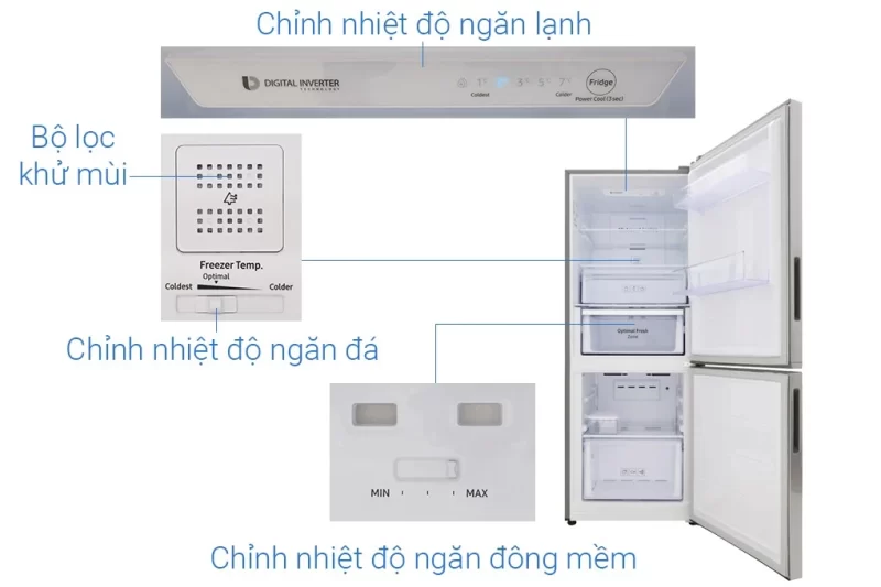 Tủ lạnh Samsung Inverter 280 lít RB27N4010S8/SV (2 Cánh)