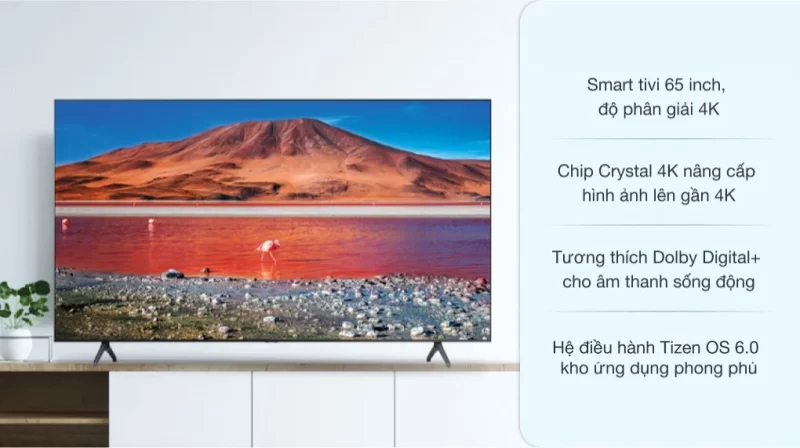 Smart Tivi Samsung UHD 4K 65 inch UA65AU7700 [ 65AU7700 ] - Chính Hãng