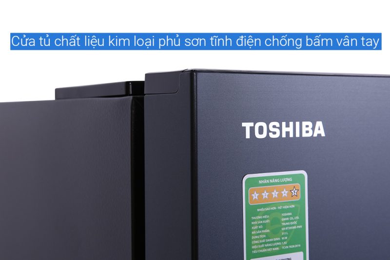 Tủ lạnh Toshiba Inverter 311 lít GR-RT395WE-PMV(06)-MG