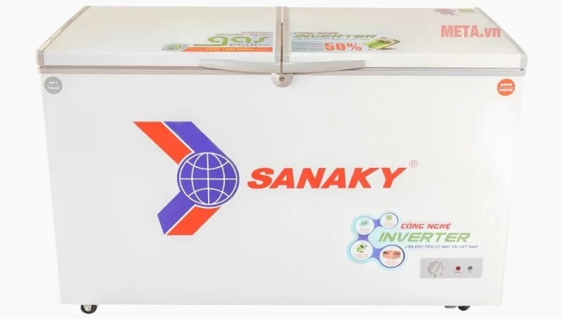 Tủ đông 2 ngăn 2 cánh inverter Sanaky VH-4099W3 280 lít