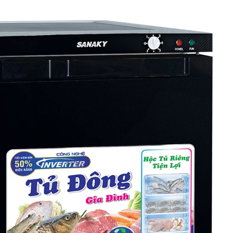 Tủ đông đứng Sanaky VH-230VD3 Inverter 213 lít