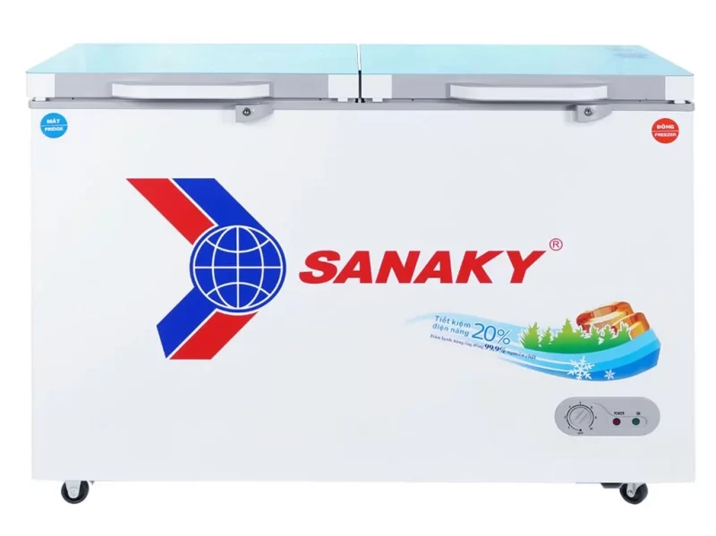 Tủ đông mặt kính cường lực Sanaky VH-3699W2KD 360 lít